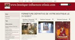 Desktop Screenshot of boutique-influences-ethnic.com